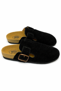 suecos de gamuza color negro